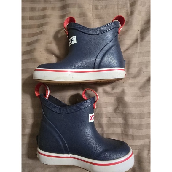 Xtratuf Kid's Ankle Deck Boot - Navy size 7M Toddler - Picture 4 of 7